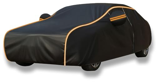 Funda Coche para MG ZS Hybrid+,Lona Impermeable con Cremallera en la Puerta, Tela Oxford para Exteriores, protección para Todo Tipo de Clima