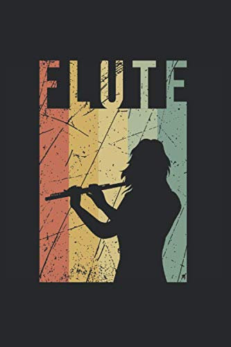 Notizbuch: Flöte Notebook A5 liniert I Geschenk für Flötistin/Flötist I Orchester Probe Tagebuch I Querflöte Blockflöte Instrument Journal