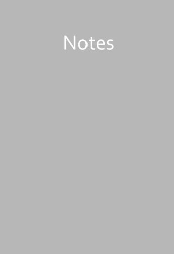 Mini - Notizbuch ca. A6 - liniert - GREY: Notizen, Notes - kleines Notizheft, grau