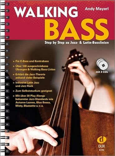 Walking Bass: Step by Step zu Jazz- & Latin-Basslinien