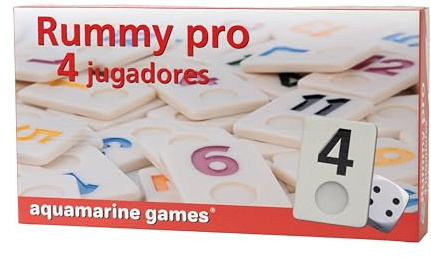 Aquamarine Games Rummy Aquamarine, 4 Spieler, Miscelanea (Compudid DO005)