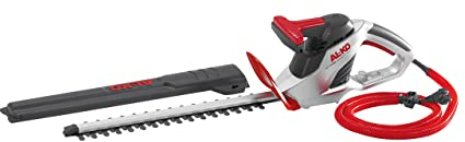 AL-KO Heckenschere HT 550 Safety Cut (550 Watt Motorleistung, diamantgeschliffenes 52-cm-Sicherheitsmesser, 18 mm Schnittstärke, inkl. Schutzköcher und Safety Kabel), silber, 102x14.6x102 cm