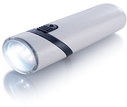 ANSMANN Lampe torche rechargeable sur le secteur RC2 (1 pce) – Lampe de poche avec tête pivotante – Petite lampe LED de 40 Lumen pour une portée de 20 m