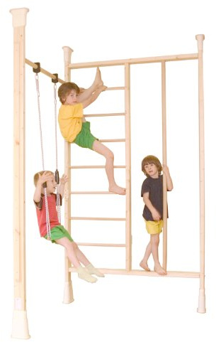 KletterDschungel Holz Sprossenwand Indoor Sportgerät Turnwandset