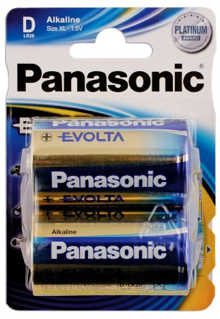 connect 30648 Panasonic Evolta D Cell Battery 2pc x 12