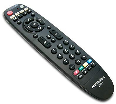 Metronic TCDE ZAP4 TV/Sat/DVD/HiFi Télécommande Universelle Noir