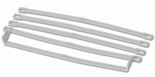 FBS 4X Fahnenschlingen Set aus Kunststoff mit 1x Fahnenstrafferband für Masten I Fahnenmasten bis 75mm Durchmesser