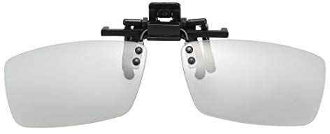 N/A RealD Technology Polarized Clip-on 3D Glasses para Movies/Cinema/Pasive 3D TV's Televisiones, 0.72 mm, 2 unidades