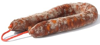 Chorizo Sarta Extra Spicy. Chorizo ​​​​aus Spanien. Würzige Sarta-Chorizo ​​​​von 500grs. Salziger Snack, ideal zum Teilen mit Familie/Freunde. Handwerkliches Produkt. 100% Naturwurst. Chorizo Wurst.