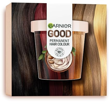 Garnier Good Permanent Hair Dye Replen Kit, 6.0 Mochaccino Brown, Up To 100% Grey Coverage, 8 Weeks Long-Lasting Colour, No-Drip Application