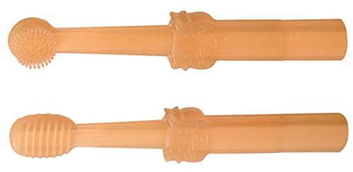 VILLCASE Haustier Zahnbürstenset aus Silikon mit Kasten Doppelseitiges Design Leicht und Ergonomisch Zahnpflege Beim Hund und Katze