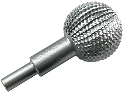 41,2 mm Hartmetall-Fräskugel, rotierender Frässtift, Kugelhobel, Schleifkopf für Winkelschleifer zum Holzschnitzen, Schleifen, Polieren, Gravieren (Silber)