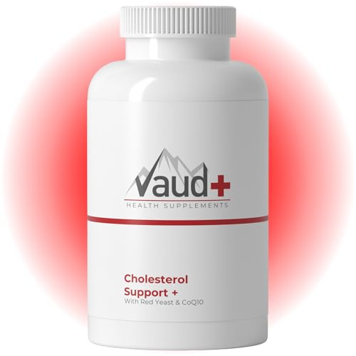 VAUD Roter Reis Kapseln – 888 mg Phytosterole, Monacolin K & Coenzym Q10 | Roter Reis Extrakt mit Monacolin K, 888 mg Phytosterolen & fermentiertem Coenzym Q10 pro Tagesportion – 90 Kapseln