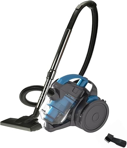 Aspirateur cylindrique sans Sac, Nettoyeur de sols durs Haute Puissance 2000 W, capacité de 1,5 Litre, Cordon d'alimentation de 5 m, Filtre HEPA à 4 étapes pour la poussière, la saleté et Le