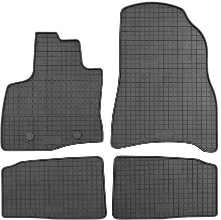 PETEX Passform Gummimatte für Dacia Duster III mit Verbrennermotor ab 06/2024, 4-teiliges Set, PKW Auto Fußmatte, schwarz, robust, wetterfest