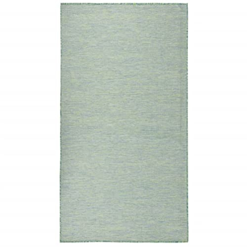 Homgoday Outdoor-Teppich mit Flachgewebe, 140 x 200 cm, Türkis, Küchenläufer für Flur, Wohnzimmer, Teppiche für Schlafzimmer