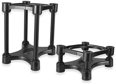 Lautsprecherständer, Lautsprecher Ständer Boxenständer Metall Speaker Stand rutschfeste Saugnäpfe mit Einstellbarer Höhe und Neigung für 5/6/8-Zoll-Lautsprecher