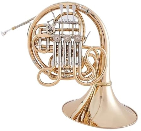 Bb Waldhorn 4 Tasten Bb F Doppeltes Waldhorn Messing Goldfarbe Professionelles Musikinstrument Mit Koffer