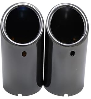 Auspuffblende Für BMW für E30 E36 E46 E90 E91 E92 E93 F30 320i 325i 328i 2006-2010 F30 GT 2013-2018 Autoauspuff für Rohrschalldämpferspitze Auto-Styling(2pcs Gloss Black)