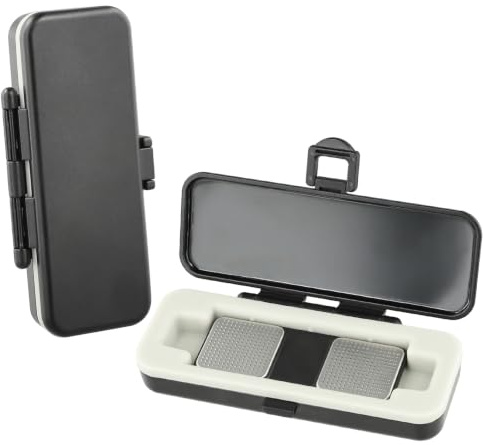 SavvyBloom Kardia Mobile Case Only for KardiaMobile 1L EKG Heart Monitor, KardiaMobile 1L Case with Silicone Pad for Travel and Portable, Protect Kardia (CASE ONLY) Black