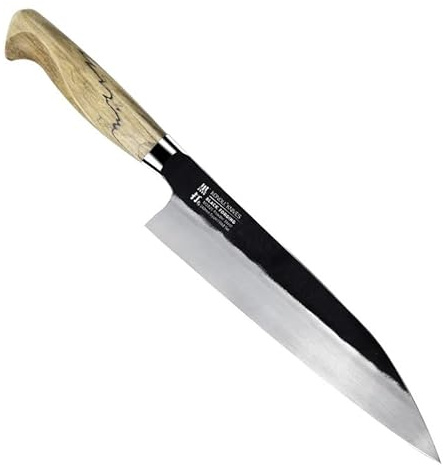 Coltello da Cucina Professionale 24 cm | Lama Affilata in Acciaio ad Alto Tenore di Carbonio | Ideale per Affettare, Tritare, Tagliare | Per Chef e Cuochi Domestici.