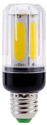Fengyan Bulbi Domestici Confezione da 10, LED COB Corn Light AC85-265V E27/E14/E12/E26/B22 6W Lampadine anti-sfarfallio Lampade da tavolo for la casa Illuminazione(Warm White,E27)