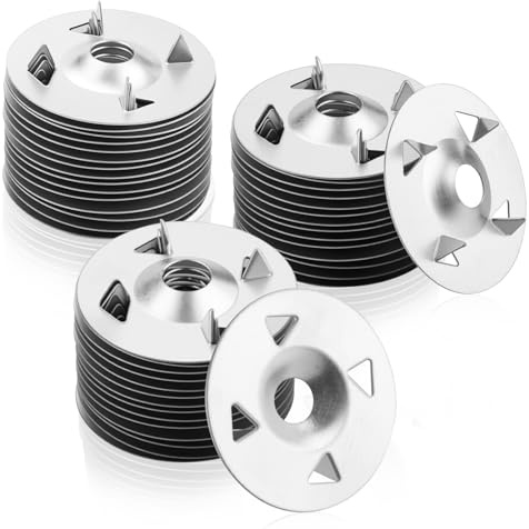 NZNSML 550 Pcs Tile Backer Board Washers 28 mm Diameter Insulation Washers | Insulation Washers Galvanised 4 Claw for Tile Backer Board Plasterboard Insulation Fixings