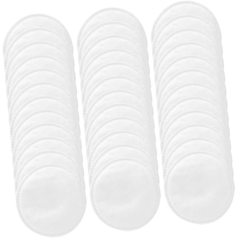DECORNIJIA 100 Stück Bio Baumwollpads Weiß Wasserfeste Make Up Entferner Pads aus Vliesstoff Runde Abschminkpads für Gesicht und Reisen Leicht und Sanft zur Haut