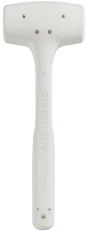 FORTUNATO Martello Battipiastrelle in Gomma Antirimbalzo, Manico in Acciaio Rinforzato, 500 gr