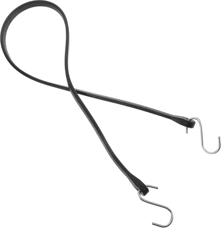 AKOOSY Cuerda Elástica con Ganchos de Doble Alambre para Camiones y Remolques Correa Tensor Elástica Portátil para Asegurar Cargas y Lonas Vehículos y Caravanas