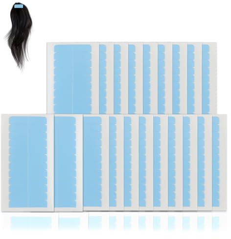 Cinta adhesiva para extensiones de cabello de doble cara, 480 piezas, transparente e impermeable, herramientas de repuesto para pelucas y extensiones de cabello, cinta invisible para cabello humano y
