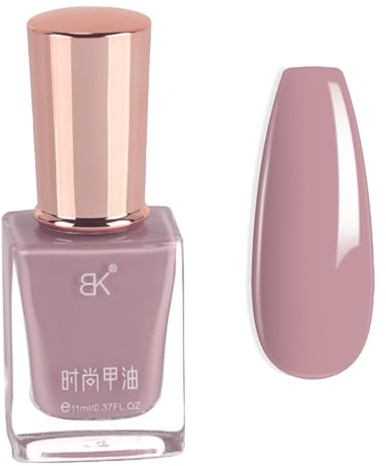 Pink Nail Polish - Breathable Neutral Nude Nail Polish - Quick Dry & Long Lasting Milk Tea Color Nail Varnish - Chip Resistant Vegan Clear Pink Nail Varnish - Chip Resistant for DIY Manicure