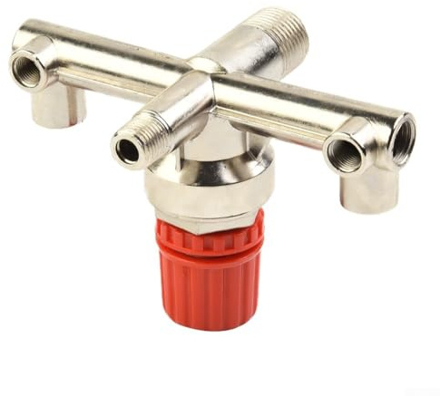CashMuch Double Outlet Air Compressor Switch Regulator Valve, High Flow Piston-Type For Precision Voltage Regulation, for Piston Air Compressor