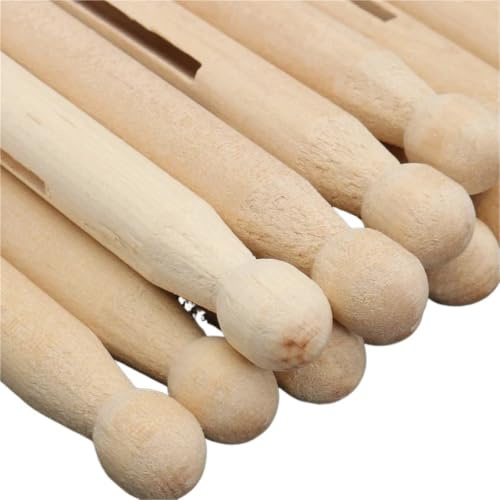 Holzfiguren Puppen 25 Stück 11 cm Holz-Wäscheklammern, traditionelle Dolly-Holz-Wäscheklammern, Wäscheklammern, Bastelbedarf