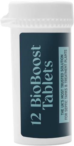 BioBoost Septic Tank Treatment Tablets - 12-Month Supply - Powerful Bacteria & Enzyme Booster to Eliminate Smells, Unblock Tanks & Maintain Healthy Wastewater Systems