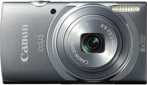 Canon Digital IXUS 150 - Cámara compacta de 16 MP (Pantalla de 2.7, Zoom óptico 8X, 25.4/58.4 mm, 5-40 mm), Gris