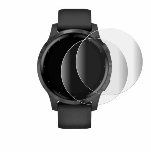 brotect Protection Film compatible with Garmin vivoactive 4 (45 mm) | 2 Pack Clear Screen Protection Made in Germany 3D Curved Full-Cover Transparent Anti-Fingerprint Case-Friendly