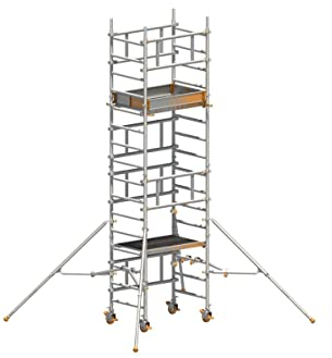 Layher | Ein-Personen-Fahrgerüst SoloTower | Plattformgröße 1,15 x 0,8 m | Arbeitshöhe 5,15 m