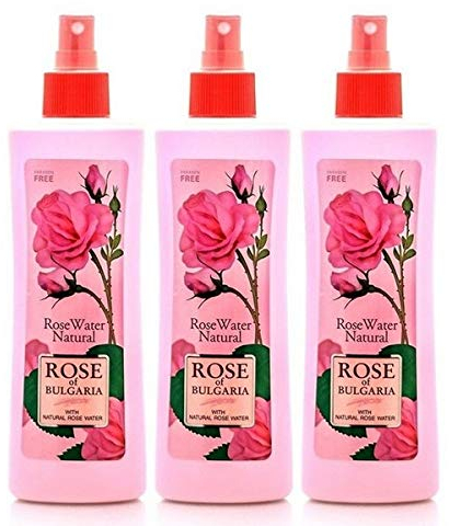 Biofresh Rose of Bulgaria - Agua de rosas natural (3 x 230 ml)