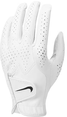 Nike Womens Tour Classic IV Left Hand Golf Glove White | White | Black Medium