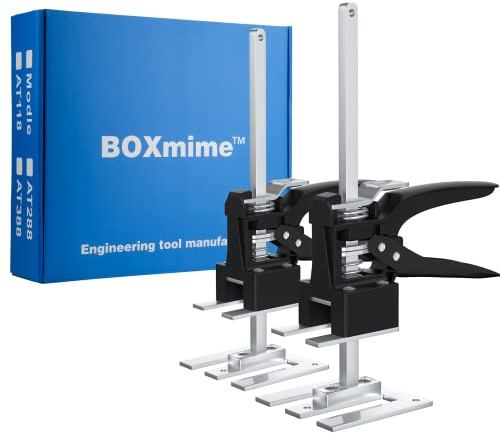 BOXmime Labor Saving arm Tool-12 inch Portable Height Adjustable Lift Jack,Precision Clamping Hand Device for Drywall,Tile Locator,Furniture,Door Lifter,Cabinet Install(2PCS)