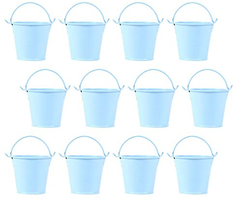 Alipis 12stücke Mini Eisenblumentöpfe Tragbare Eimer Für Sukkulenten Kreative Gartenorganisation Vintage Design Für Balkon Und Innenräume
