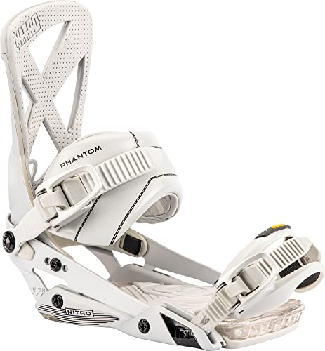 Nitro Herren Phantom '23 All Mountain Freeride Freestyle Premium Bindung Snowboardbindung, COOL Grey, L