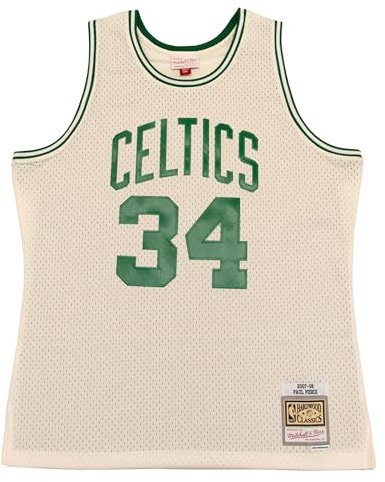 Mitchell & Ness NBA Off White Team Color Swingman Jersey Trikot Boston Celtics - Paul Pierce, S