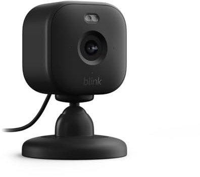 Blink Mini 2 – Plug-in smart security camera, HD night view in colour, built-in spotlight, two-way audio, motion detection, works with Alexa (Black)