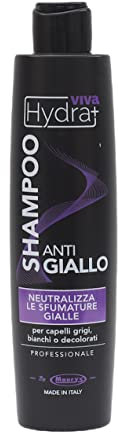 HYDRAVIVA SHAMPOO ANTIGIALLO PER CAPELLI GRIGI BIANCHI O DECOLORATI 250 ML