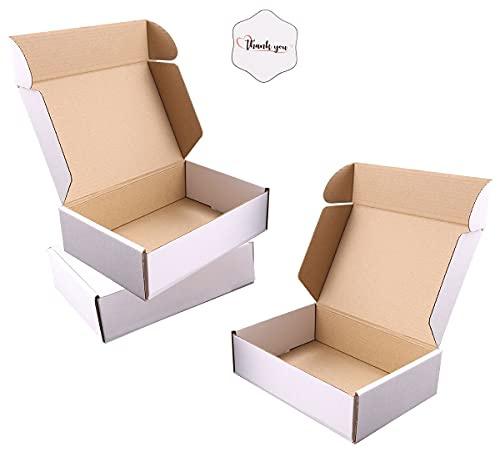 JIUZHOUXIN Shipping Boxes, 12''x9''x4'' Which is Anti-Impact Come with Exquisite Sealing Label.Suitable E-Commerce Packaging, Shipping Packaging.