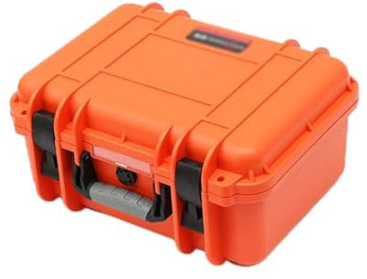 Samnuerly Tragbarer Hartschalenkoffer mit Schaumstoff, wasserdichter schützender Kamerakoffer, abschließbare Kunststoff-Transportbox für Geräte, 358 x 284 x 168 mm