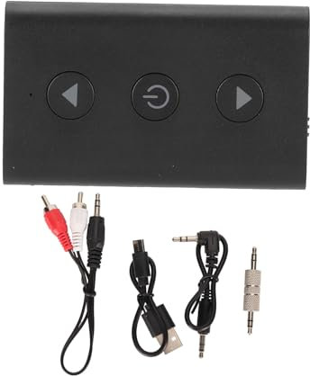 Émetteur-récepteur Bluetooth 5.1, Adaptateur Bluetooth sans Fil 2 en 1, Adaptateur Audio 3,5 Mm pour Autoradio, TV, Ordinateur, écouteurs, Système Audio Domestique, Plug and Play