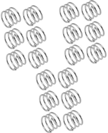 PRETYZOOM 18 Piezas servilletas de Papel Decorativas esteras del Fregadero de la Cocina Aro de servilleta para Bodas Aro de servilleta de Plata servilleteros Hebilla de servilleta aleación